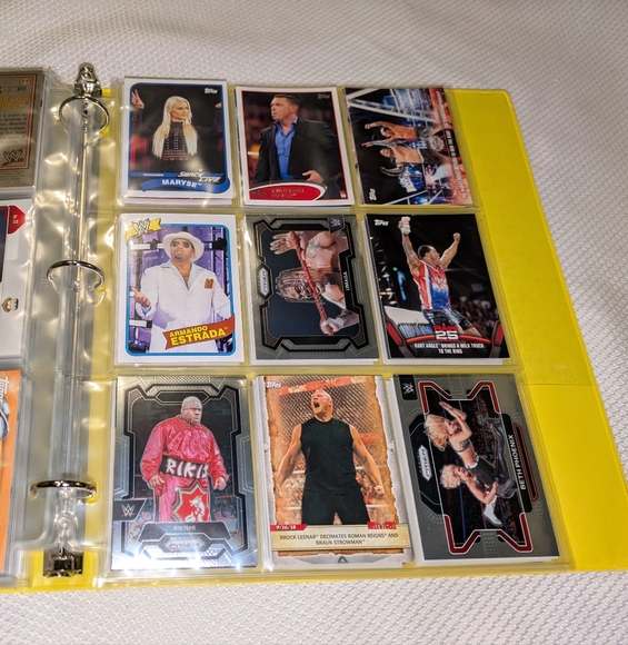 WWE Wrestling Legends Trading Cards Binder Collection 🏆 100 WWE Cards Lot - Picture 9 of 11